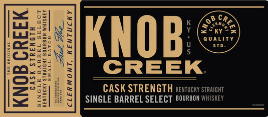 Knob Creek Cask Strength Single Barrel Select Bourbon Whiskey