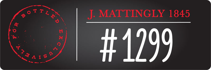 Load image into Gallery viewer, J. Mattingly 1845 Single Barrel Bourbon Whiskey Private Barrel #1299

