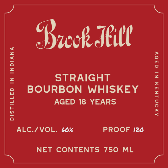 Brook Hill 18 Year Old Straight Bourbon Whiskey Rare Character - Main Street Liquor