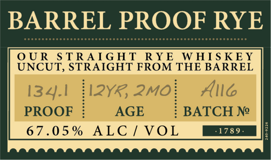 Elijah Craig Barrel Proof Rye 12 Year - Main Street Liquor