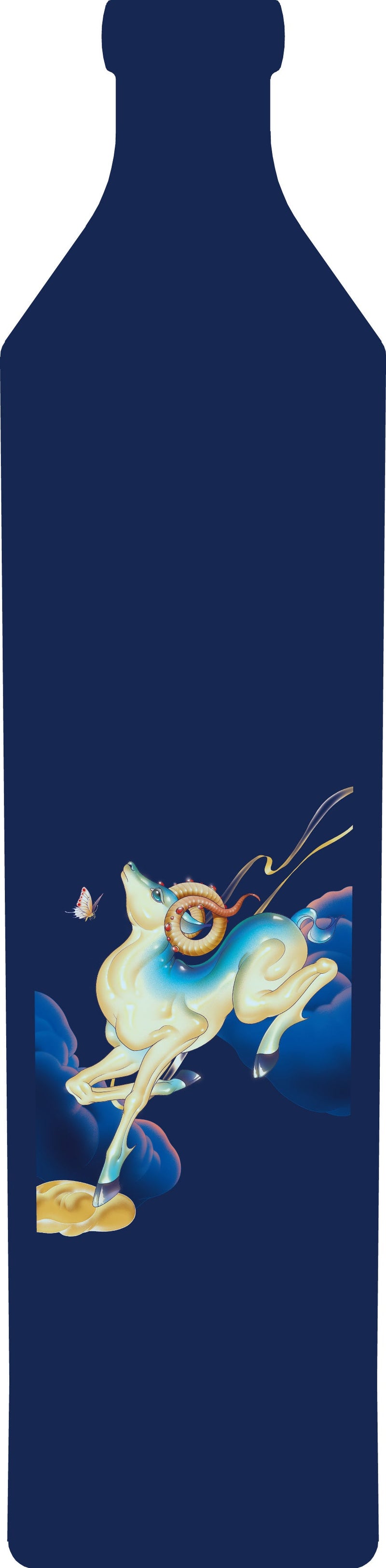 Load image into Gallery viewer, Johnnie Walker Blue Label Year of The Fire Goat Lunar New Year By JiaYi Li Blended Scotch Whisky - Main Street Liquor
