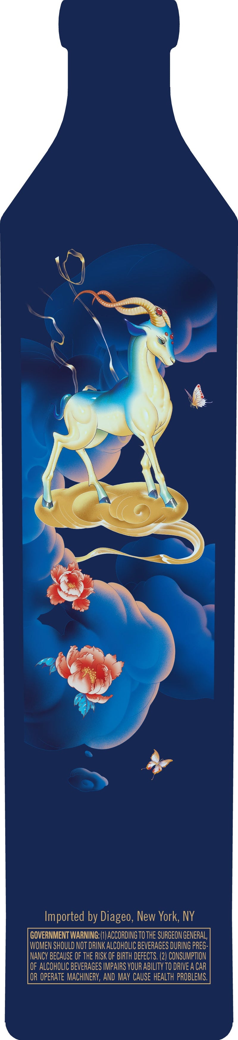 Load image into Gallery viewer, Johnnie Walker Blue Label Year of The Fire Goat Lunar New Year By JiaYi Li Blended Scotch Whisky - Main Street Liquor
