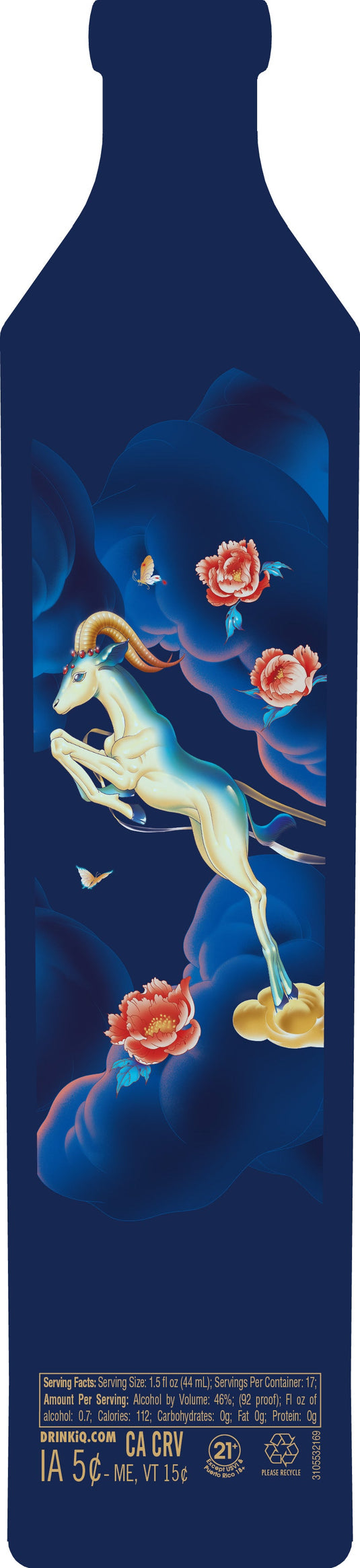 Johnnie Walker Blue Label Year of The Fire Goat Lunar New Year By JiaYi Li Blended Scotch Whisky - Main Street Liquor