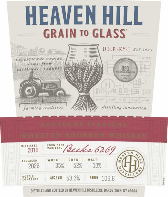 Heaven Hill Grain to Glass 2026 Release Kentucky Straight Wheated Bourbon Whiskey - Main Street Liquor