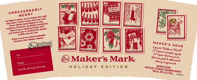 Load image into Gallery viewer, Maker’s Mark Holiday Edition Kentucky Straight Bourbon Whiskey - Main Street Liquor
