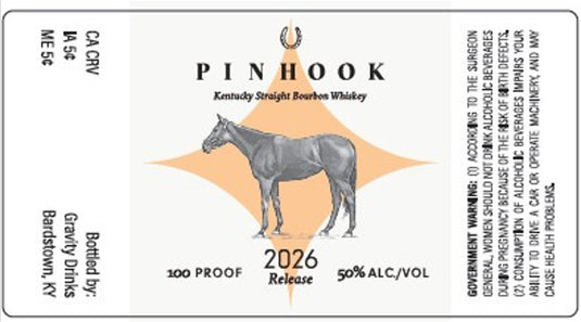 Pinhook 2026 Release Kentucky Straight Bourbon Whiskey 100 Proof - Main Street Liquor