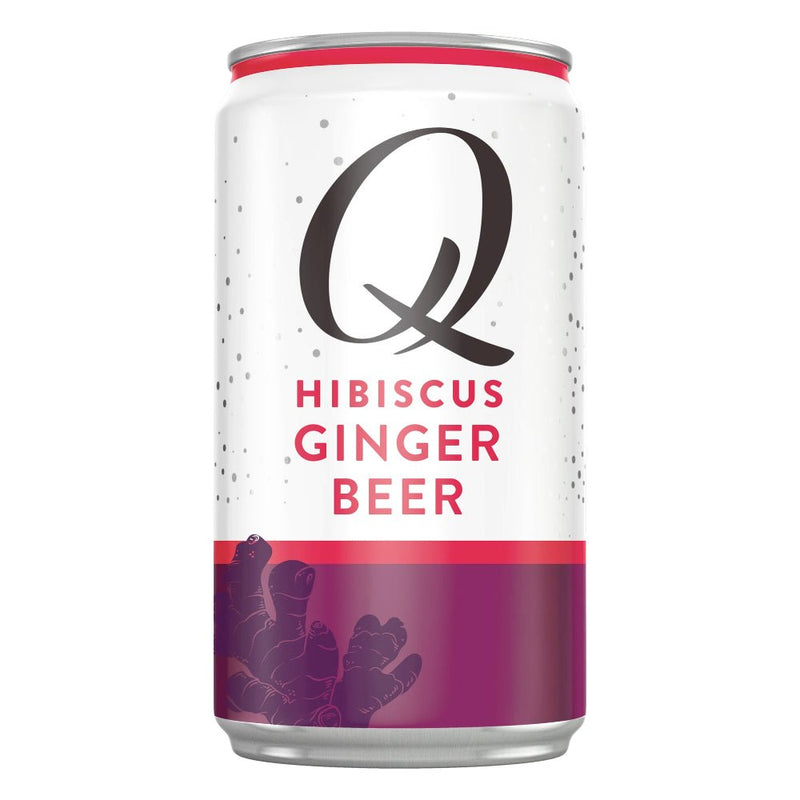Load image into Gallery viewer, Q Hibiscus Ginger Beer by Joel McHale 4pk - Main Street Liquor
