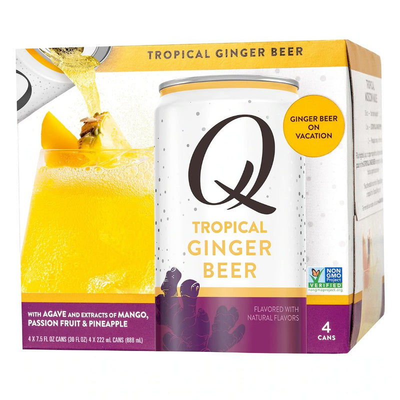 Load image into Gallery viewer, Q Tropical Ginger Beer by Joel McHale 4pk - Main Street Liquor
