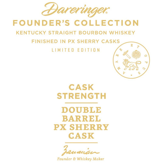 Rabbit Hole Founder’s Collection Dareringer PX Sherry Cask Bourbon - Main Street Liquor