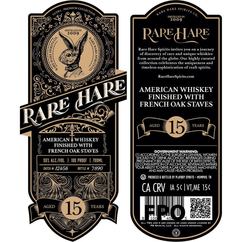 Load image into Gallery viewer, Rare Hare 15 Year Old Whiskey Finished With French Oak Staves - Main Street Liquor
