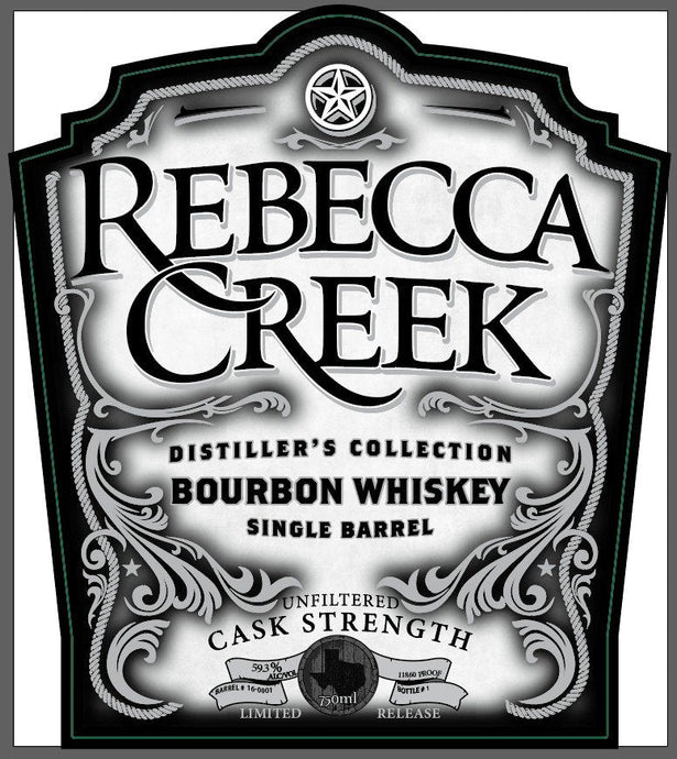 Rebecca Creek Distiller’s Collection Bourbon Whiskey Single Barrel Cask Strength - Main Street Liquor