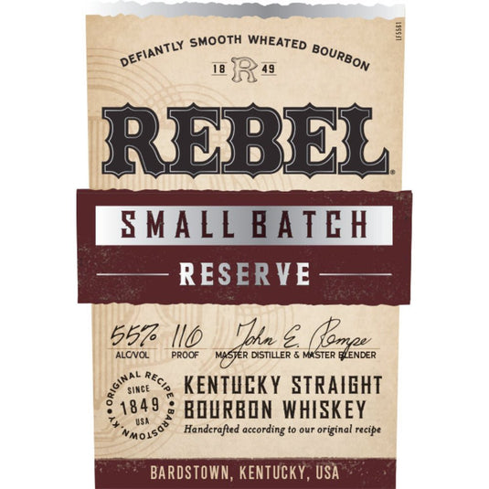 Rebel Small Batch Reserve Straight Bourbon - Main Street Liquor