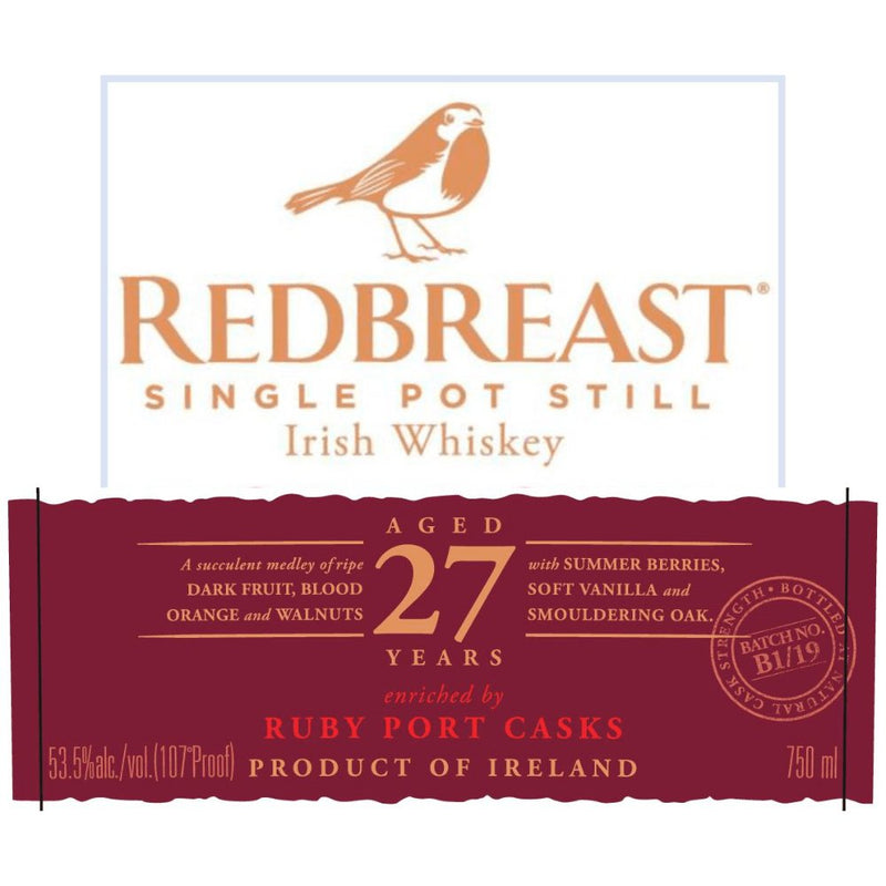 Load image into Gallery viewer, Redbreast 27 Year Old Ruby Port Casks - Main Street Liquor
