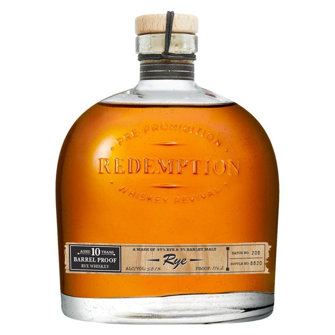 Redemption 10 Year Old Barrel Proof Rye - Main Street Liquor