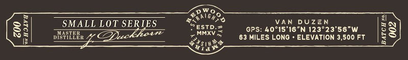 Load image into Gallery viewer, Redwood Empire Van Duzen Straight Rye Batch 2 - Main Street Liquor
