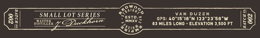 Redwood Empire Van Duzen Straight Rye Batch 2 - Main Street Liquor
