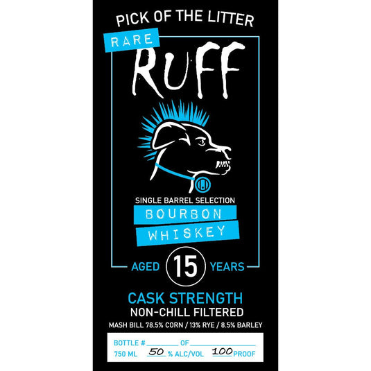 Ruff Pick Of The Litter 15 Year Old Bourbon - Main Street Liquor