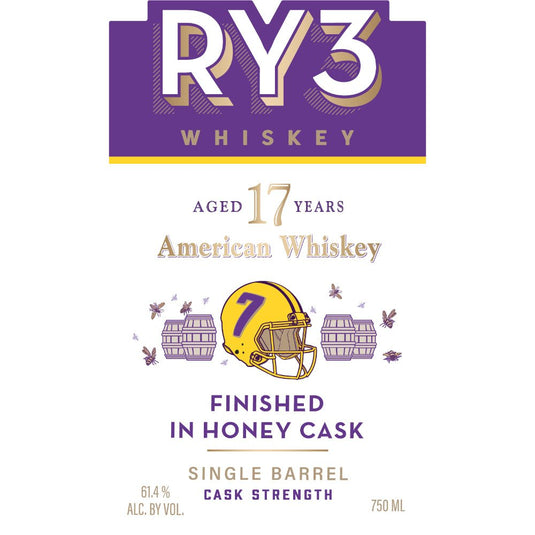 RY3 17 Year Old Honey Cask Finished American Whiskey - Main Street Liquor