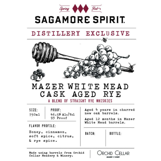 Sagamore Spirit Distillery Exclusive Mazer White Mead Cask Aged Rye - Main Street Liquor