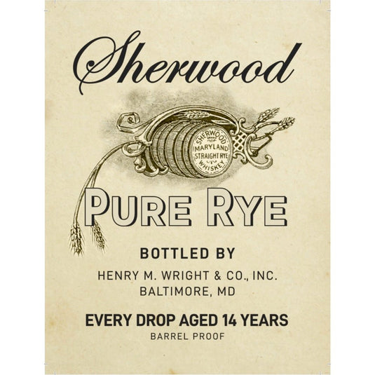 Sherwood Pure Rye 14 Year Old - Main Street Liquor