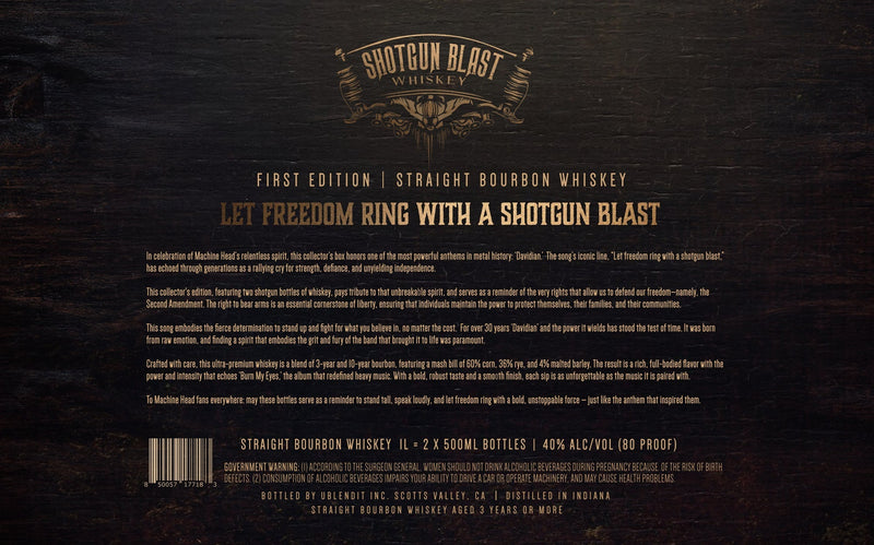 Load image into Gallery viewer, Shotgun Blast Whiskey First Edition Straight Bourbon - Main Street Liquor
