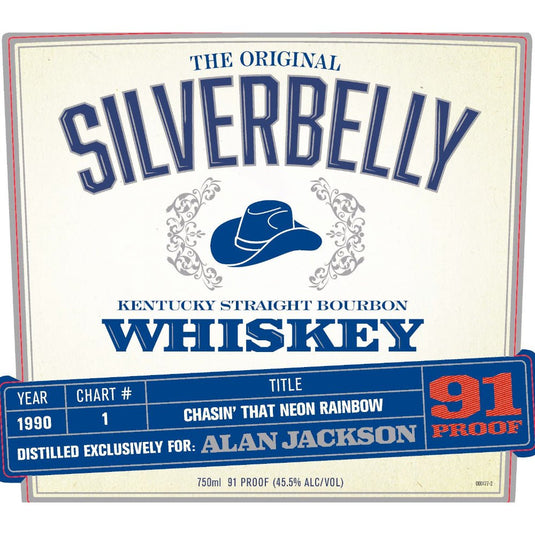 Silverbelly Bourbon By Alan Jackson - Chasin’ That Neon Rainbow Year 1990 - Main Street Liquor