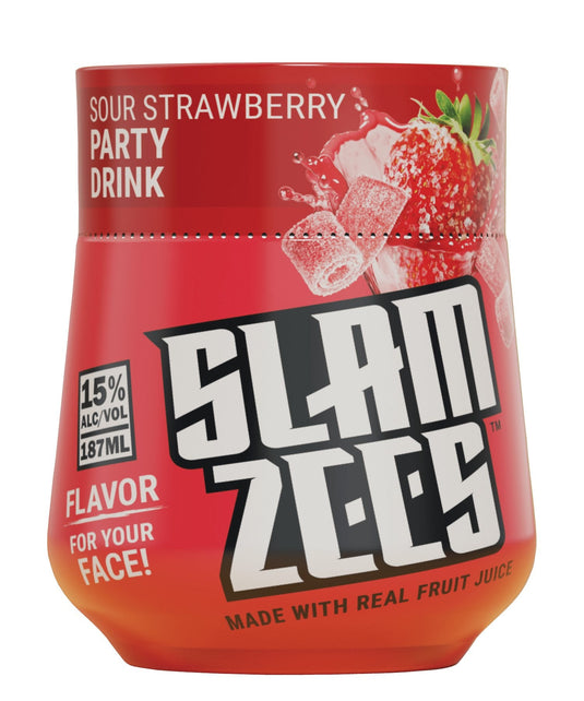 SLAMZEES Sour Strawberry 187ml - Main Street Liquor