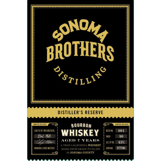 Sonoma Brothers Distilling 7 Year Old Distillers Reserve Bourbon - Main Street Liquor