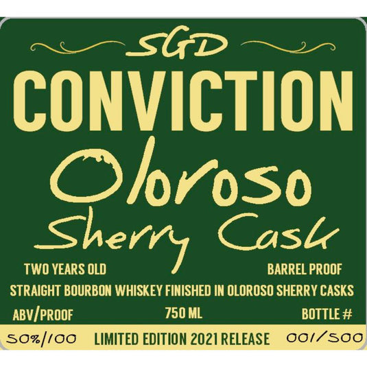 Southern Grace Conviction Oloroso Sherry Cask Finished Bourbon 2021 - Main Street Liquor