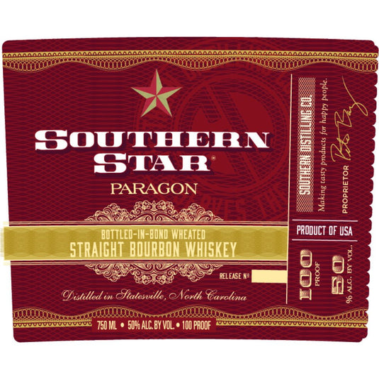 Southern Star Paragon Bottled in Bond Wheated Bourbon - Main Street Liquor