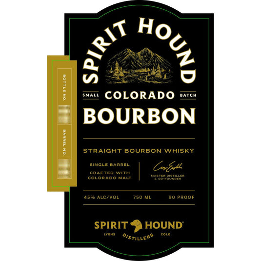 Spirit Hound Colorado Straight Bourbon - Main Street Liquor