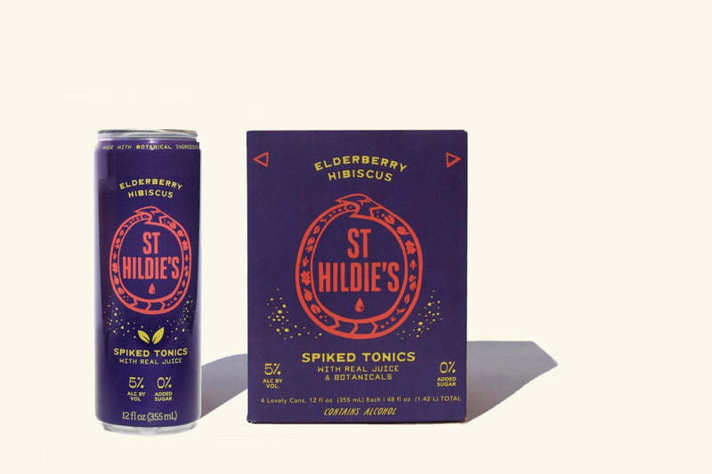 Load image into Gallery viewer, St Hildie&#39;s Elderberry Hibiscus Spiked Tonics - Main Street Liquor
