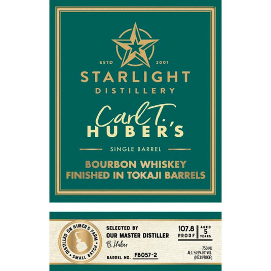 Starlight 5 Year Old Bourbon Finished In Tokaji Barrels - Main Street Liquor