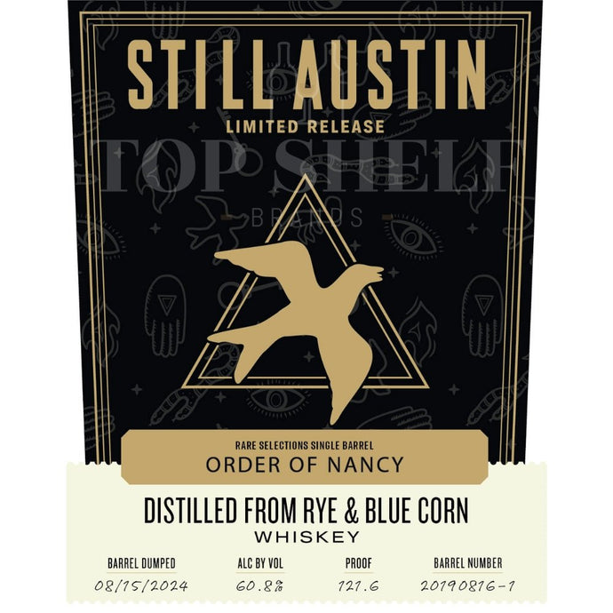 Still Austin Order of Nancy Rye & Blue Corn Whiskey - Main Street Liquor