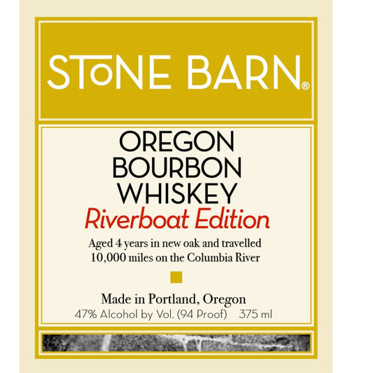 Stone Barn 4 Year Old Oregon Bourbon: Riverboat Edition - Main Street Liquor