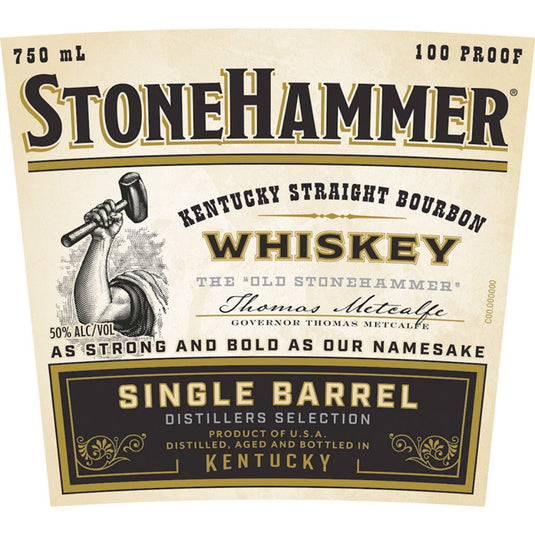 StoneHammer Single Barrel Kentucky Straight Bourbon - Main Street Liquor