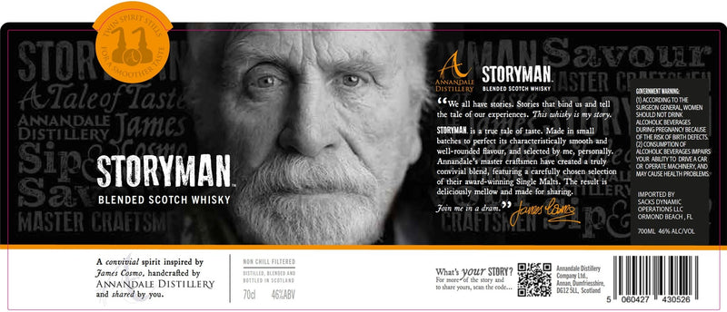 Load image into Gallery viewer, Storyman Blended Scotch Whisky 2nd Edition by Annandale Distillery 700ml - Main Street Liquor
