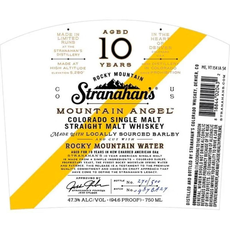 Load image into Gallery viewer, Stranahan’s Mountain Angel 10 Year Old Whiskey - Main Street Liquor
