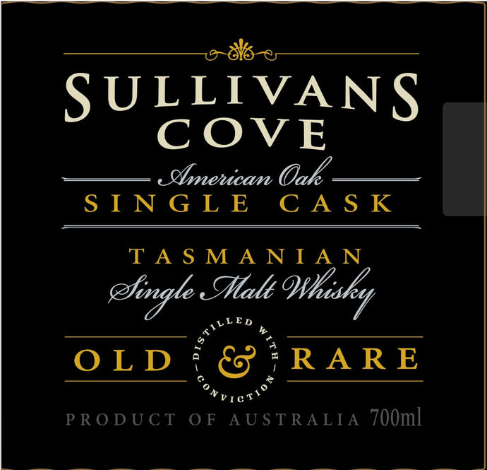 Sullivans Cove American Oak Single Cask Tasmanian Single Malt Whisky 700mL - Main Street Liquor