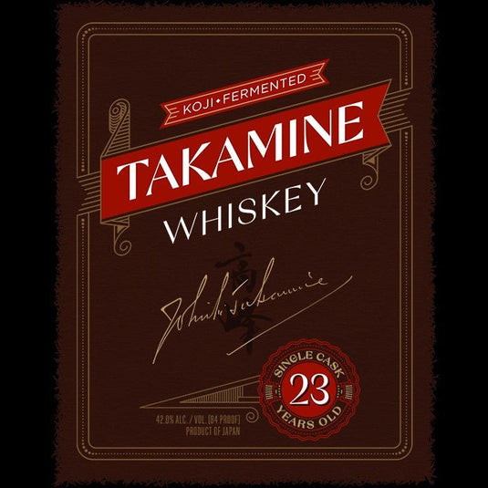 Takamine Koji Fermented Single Cask Whiskey Aged 23 Years - Main Street Liquor