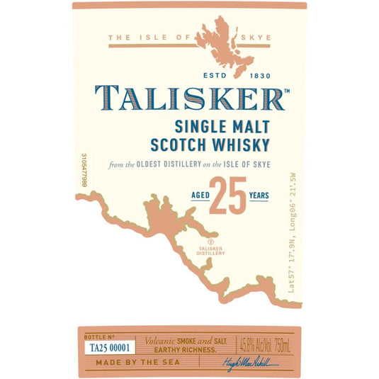 Talisker Single Malt Scotch Whisky 25 Year - Main Street Liquor