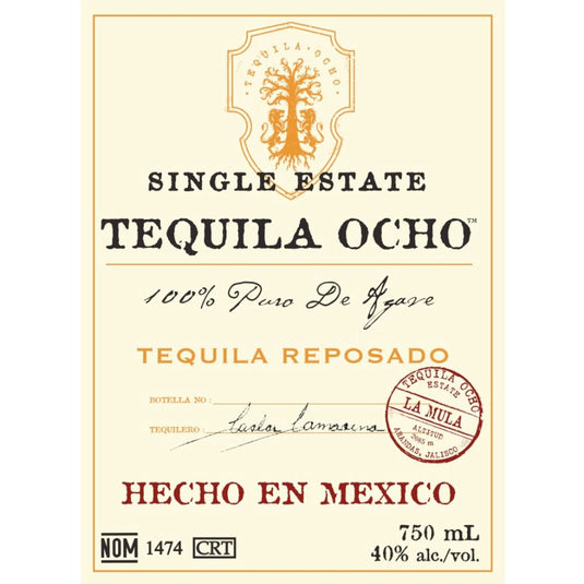 Tequila Ocho Single Estate Reposado La Mula - Main Street Liquor