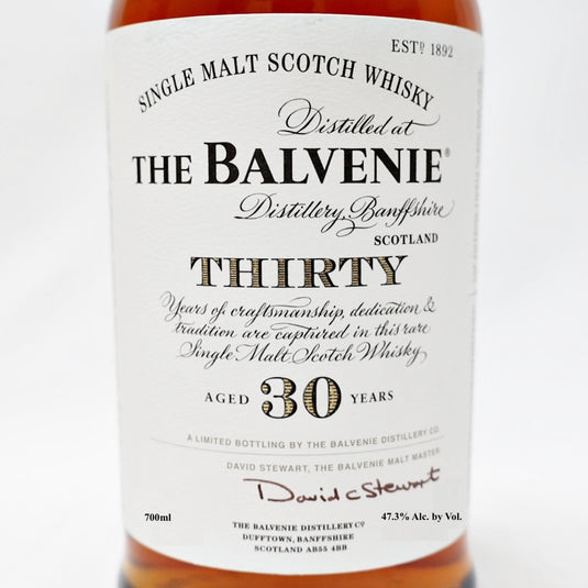 The Balvenie Thirty 30 - Year - Old Single Malt Scotch Whisky - Main Street Liquor