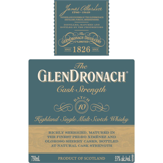 The Glendronach Cask Strength Batch 10 - Main Street Liquor