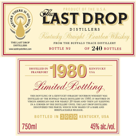 The Last Drop Buffalo Trace - Main Street Liquor