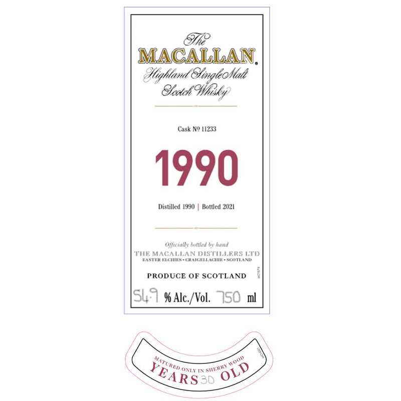 Load image into Gallery viewer, The Macallan 1990 Fine &amp; Rare 30 Year Old - Main Street Liquor

