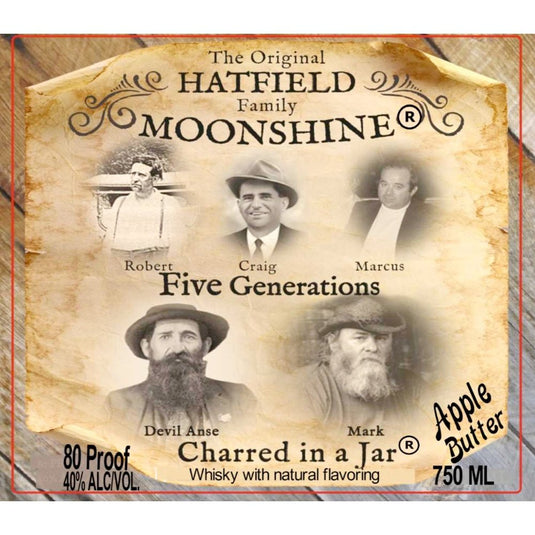 The Original Hatfield Family Moonshine Charred in a Jar Apple Butter - Main Street Liquor