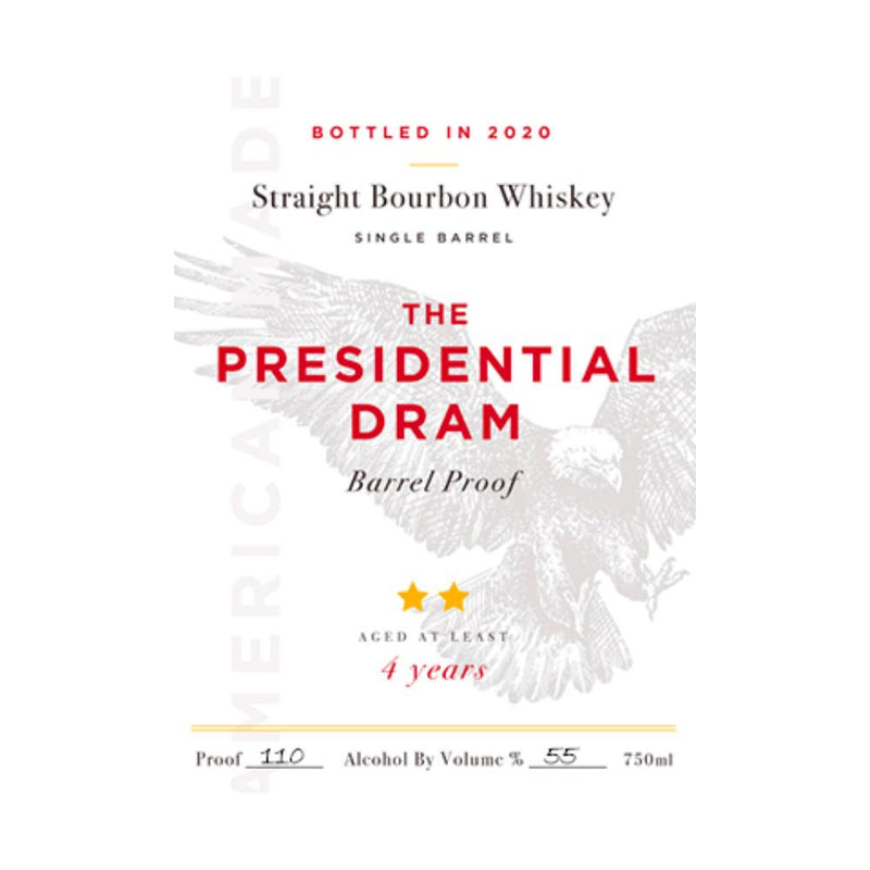 Load image into Gallery viewer, The Presidential Dram Barrel Proof 2020 Release - Main Street Liquor
