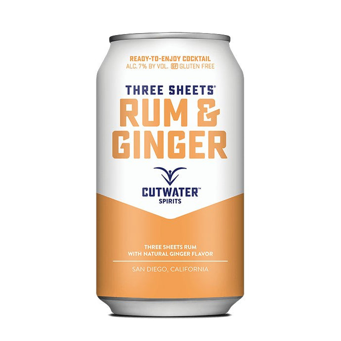 Three Sheets Rum & Ginger (4 Pack - 12 Ounce Cans) - Main Street Liquor
