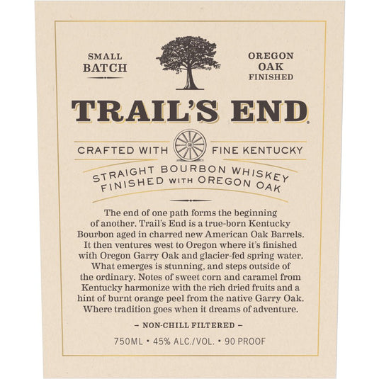 Trail’s End Straight Bourbon Finished With Oregon Oak - Main Street Liquor